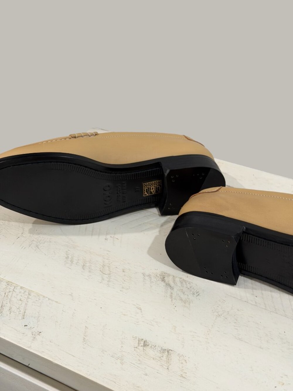 NEW Women's Italian KOIO Brera Leather Penny Loafer, EU size 37. US 7 - Picture 9 of 12